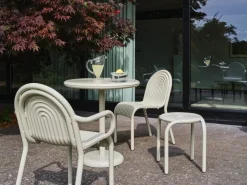 Tom Dixon Mesas De Terraza Y Mesas De Café|Mesas De Jardín<Tablero para mesa de café Groove redondo Ø70 cm, Masilla Gris