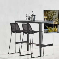 Cane-line Sillas De Exterior<Taburete alto Breeze, Black Negro