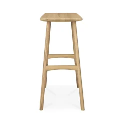 Ethnicraft Taburete alto Osso Counter 67 cm, Roble con aceite duro encerado Beige Outlet