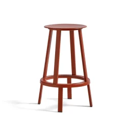 HAY Taburete alto Revolver, Red, low Rojo