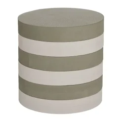 OYOY Taburete apilable Iro, Olive-clay VerdeBeige Hot
