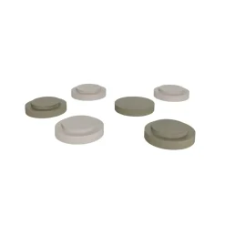 OYOY Taburete apilable Iro, Olive-clay VerdeBeige Hot