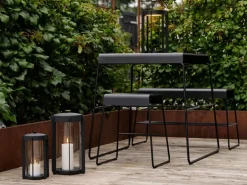 Zone Denmark Taburete A-stool outdoor 45 cm, Black Negro Best