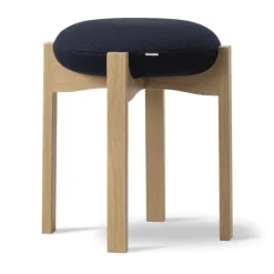 Fredericia Furniture Taburetes<Taburete bajo Pioneer, Vidar 786 - roble lacado Azul
