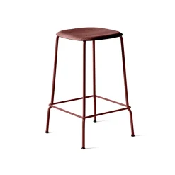 HAY Taburetes Altos<Taburete bajo Soft Edge 30, fall red, fall red estructura de acero Rojo