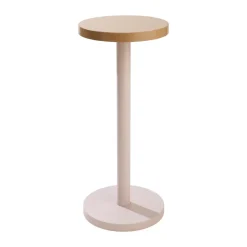 Design Letters Taburete bajo Trisse Ø31x73 cm, Pastel-pastel Beige Clearance