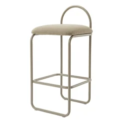 AYTM Taburete bar Angui bouclé, Taupe Beige Hot