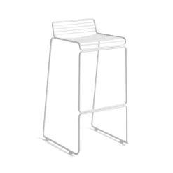 HAY Sillas De Exterior|Taburetes Altos<Taburete bar Hee High barstol 75 cm, White Blanco