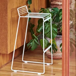 HAY Sillas De Exterior|Taburetes Altos<Taburete bar Hee High barstol 75 cm, White Blanco