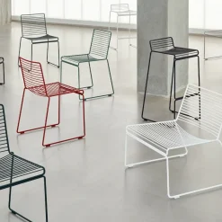 HAY Taburete bar Hee Low barstol, White Blanco Clearance