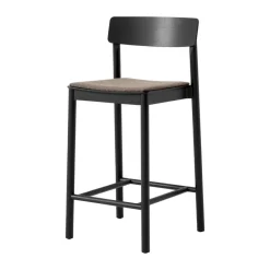 &Tradition Taburetes Altos<Taburete Betty TK14 Counter Chair 65 cm, Fuse 0351-fresno lacado negro NegroMarrón