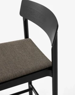 &Tradition Taburetes Altos<Taburete Betty TK14 Counter Chair 65 cm, Fuse 0351-fresno lacado negro NegroMarrón