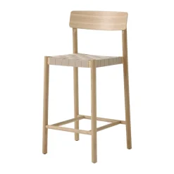 &Tradition Taburete Betty TK12 Counter Chair 65 cm, Lino natural-roble lacado Beige Sale