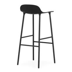 Normann Copenhagen Taburetes Altos<Taburete de bar con patas de metal Form 75 cm, Negro