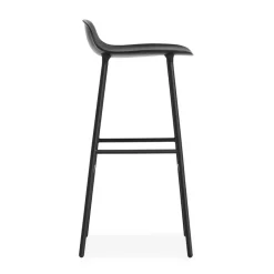 Normann Copenhagen Taburetes Altos<Taburete de bar con patas de metal Form 75 cm, Negro