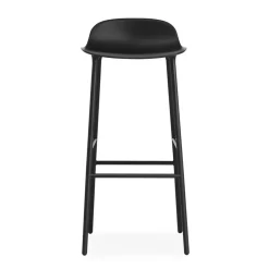 Normann Copenhagen Taburetes Altos<Taburete de bar con patas de metal Form 75 cm, Negro