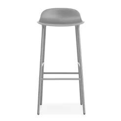 Normann Copenhagen Taburetes Altos<Taburete de bar con patas de metal Form 75 cm, Gris