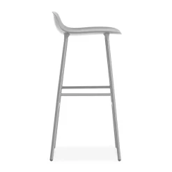 Normann Copenhagen Taburetes Altos<Taburete de bar con patas de metal Form 75 cm, Gris