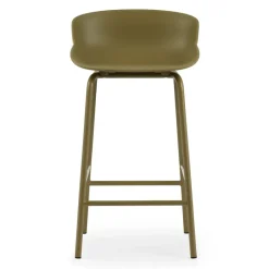 Normann Copenhagen Taburete de bar con patas de metal Hyg 65 cm, oliva Verde Online