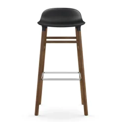 Normann Copenhagen Taburete de bar con patas de nogal Form, Negro Sale