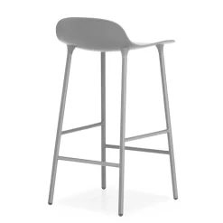 Normann Copenhagen Taburete de bar Form Chair con patas de metal, Gris Discount