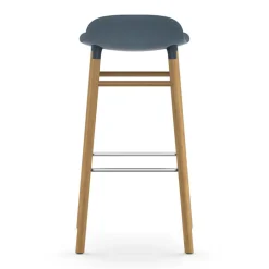 Normann Copenhagen Taburetes Altos<Taburete de bar Form Chair con patas de roble, Azul