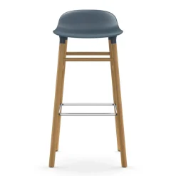 Normann Copenhagen Taburetes Altos<Taburete de bar Form Chair con patas de roble, Azul