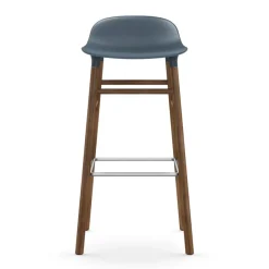 Normann Copenhagen Taburetes Altos<Taburete de bar Form Chair con patas de nogal, Azul