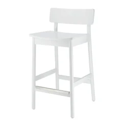 Scandi Living Taburete de bar Horizon 67 cm, White Blanco Best