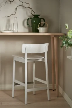 Scandi Living Taburete de bar Horizon 67 cm, White Blanco Best