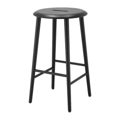 1898 Taburetes Altos<Taburete de bar Norrabo 65 cm, Roble lacado en Negro