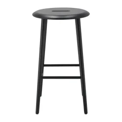 1898 Taburetes Altos<Taburete de bar Norrabo 65 cm, Roble lacado en Negro