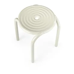 Tom Dixon Taburete Groove 45 cm, Masilla Beige New