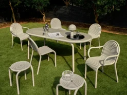 Tom Dixon Taburete Groove 45 cm, Masilla Beige New