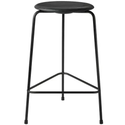 Fritz Hansen Taburete High Dot cuero, Cowboy black Negro Sale