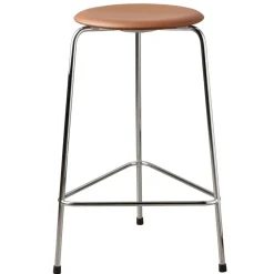 Fritz Hansen Taburetes Altos<Taburete High Dot cuero, Walnut Marrón