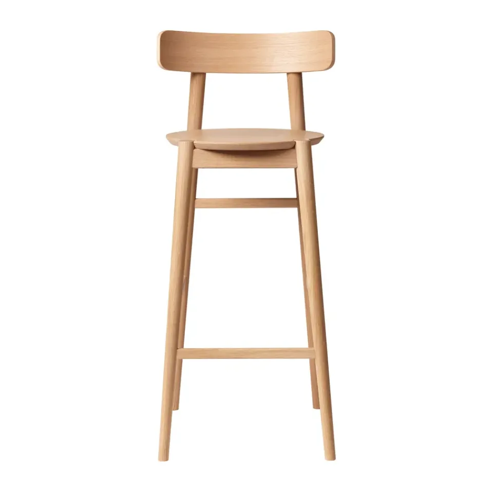 FDB Møbler Taburetes Altos<Taburete J184 Øst 75 cm, Oak nature lacquered Beige