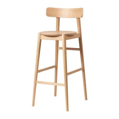 FDB Møbler Taburetes Altos<Taburete J184 Øst 75 cm, Oak nature lacquered Beige