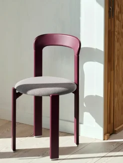 HAY Taburete Rey tapizado 75 cm, Steelcut Trio 416-grape red Rojo Outlet