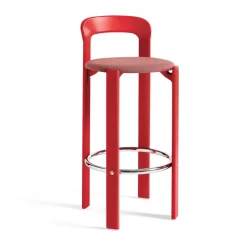 HAY Taburete Rey tapizado 75 cm, Steelcut trio 636 scarlet red Rojo Clearance