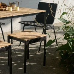 &Tradition Taburetes De Exterior Y Taburetes Altos De Exterior<Taburete Ville Outdoor AV47 , Warm black Negro