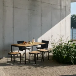 &Tradition Taburetes De Exterior Y Taburetes Altos De Exterior<Taburete Ville Outdoor AV47 , Warm black Negro