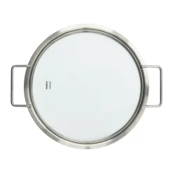 Eva Solo Tapa de vidrio Eva Trio acero inoxidable reciclado, Ø24 cm Plateado Best