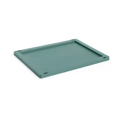HAY Tapa mediana Colour Crate plastic, Dark green Verde Outlet