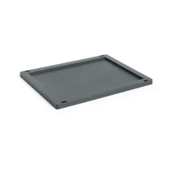 HAY Tapa mediana Colour Crate plastic, Charcoal Negro Online