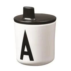 Design Letters Tapa para taza melamina , Negro