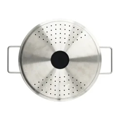 Eva Solo Tapas Y Accesorios<Tapa vertedora Eva Trio de acero inoxidable reciclado, Ø24 cm PlateadoNegro