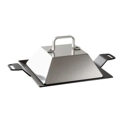 Kockums Jernverk Barbacoas<Tapadera para parrilla acero inoxidable, 22x22 cm Plateado