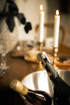Dorre Utensilios De Vino Y Bar<Tapón para botella vino y champagne Bourdeaux, acero inoxidable Plateado