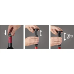 Vacuvin Utensilios De Vino Y Bar<Tapón para vino y bomba de vacío, Negro